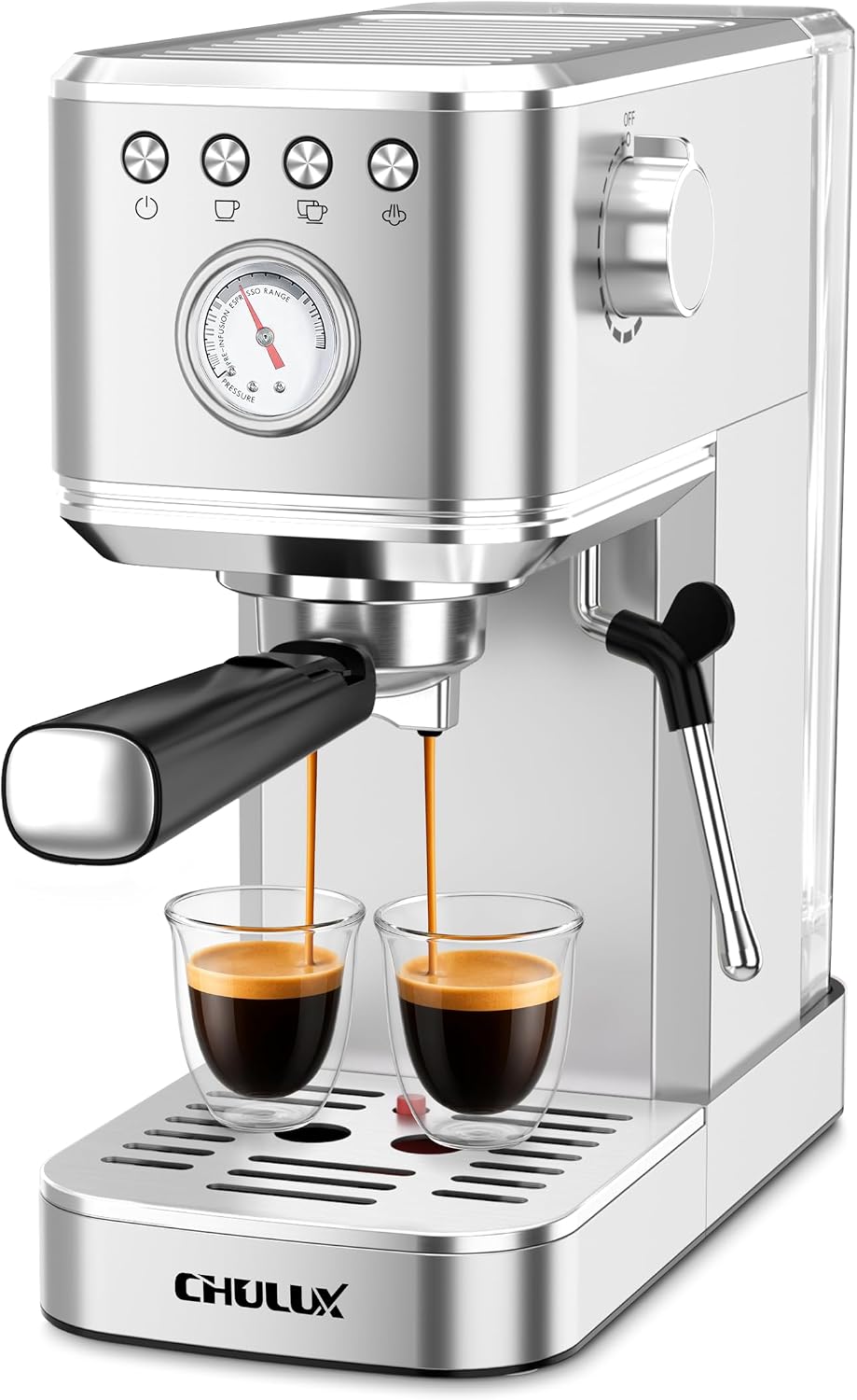 Milk Frother - ماكينة إسبريسو بقوة 20 بار مع