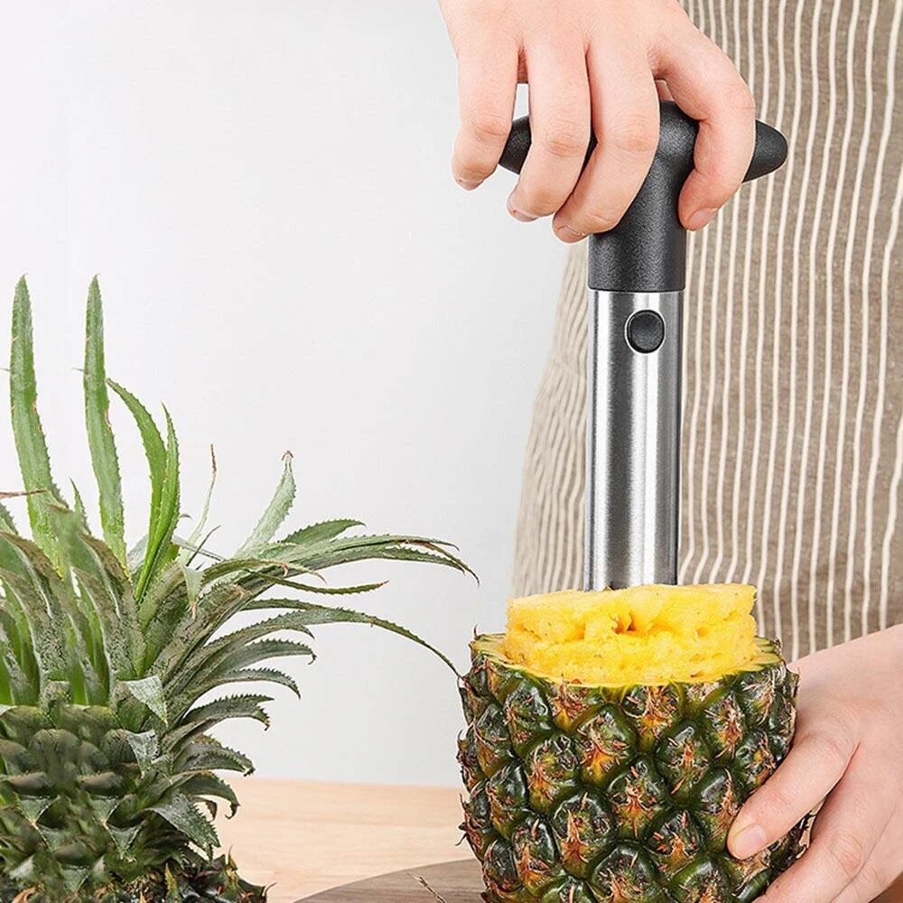 Kitchen Gadgets Hacks - بقعة الفولاذ المقاوم للصدأ الأناناس مقشرة