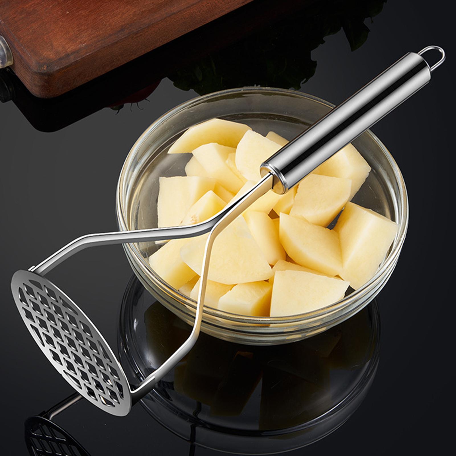 Kitchen Gadgets Kids - مكبس بطاطس يدوي من الفولاذ المقاوم