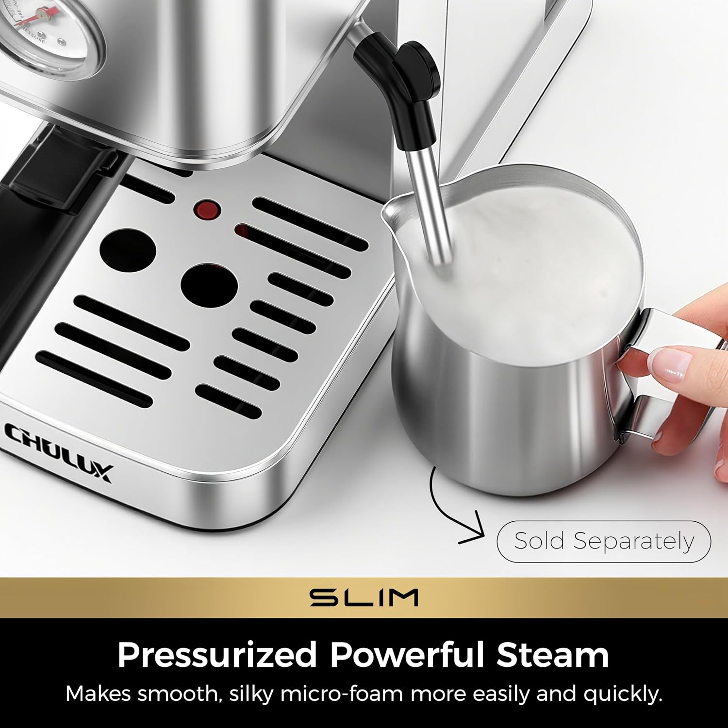 ماكينة إسبريسو بقوة 20 بار مع  - مراجعة Milk Frother وسعره