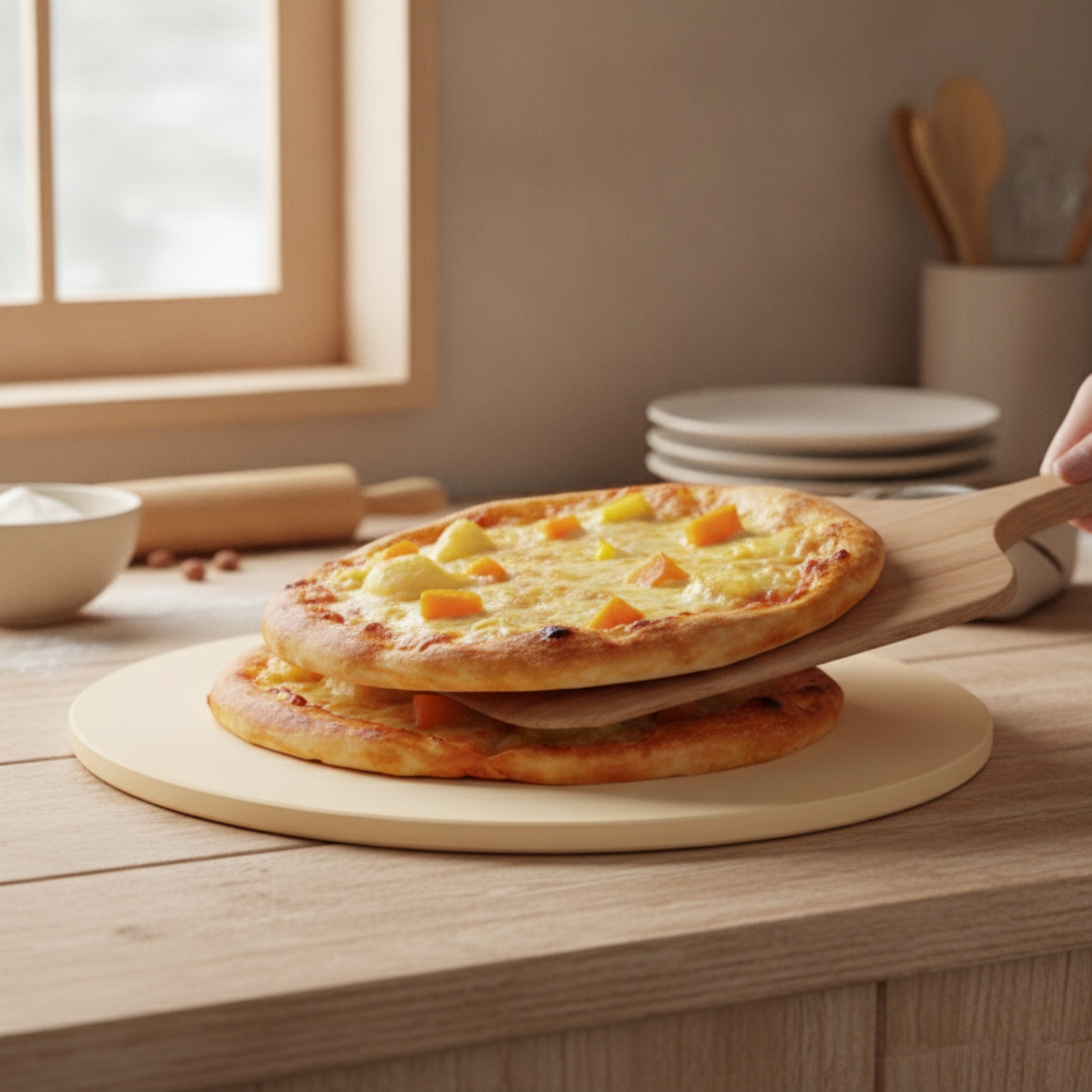 لوح خبز دائري من الكورديريت مق - مراجعة Pizza Stone Baking وسعره