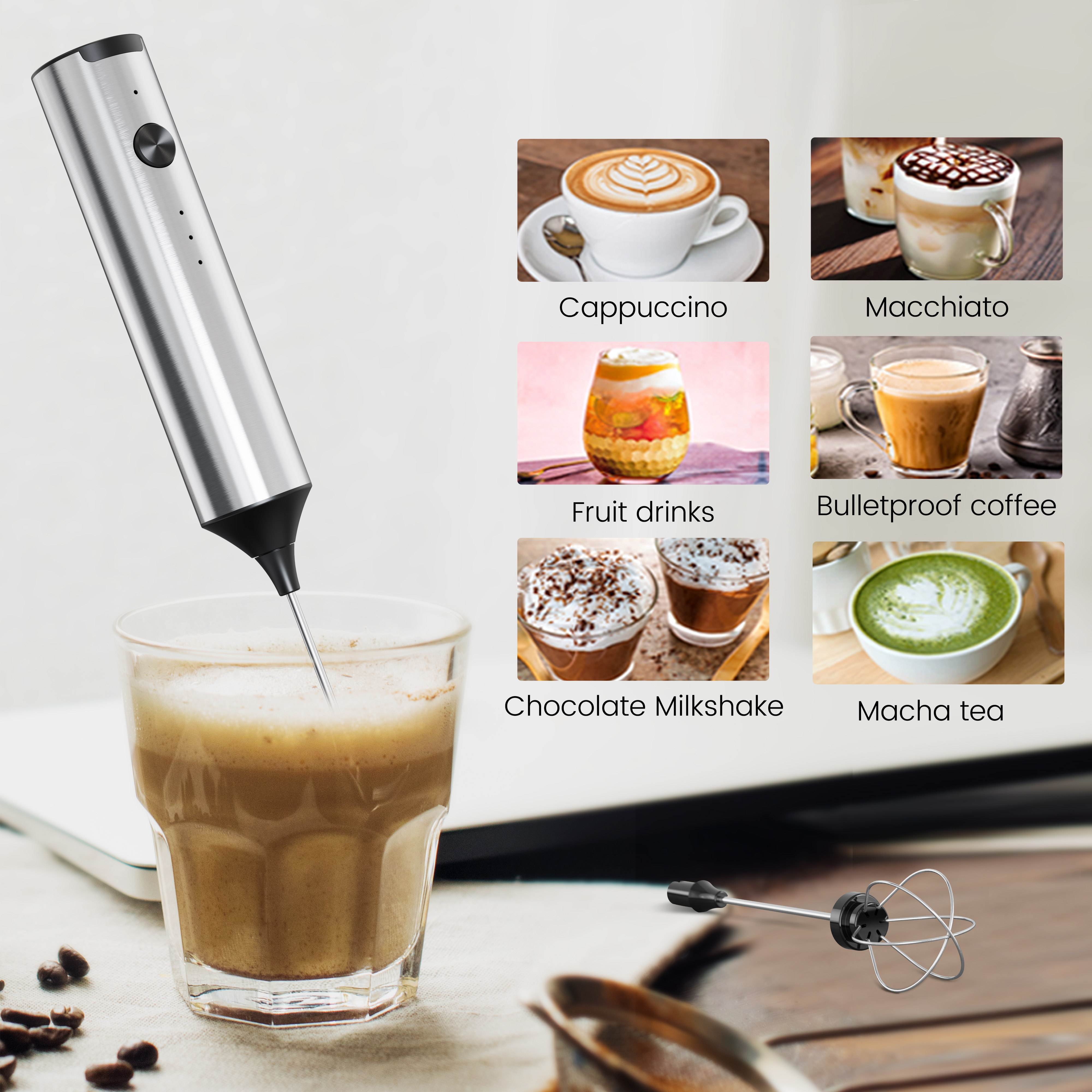 خلاط حليب صغير أوتوماتيكي من ك - مراجعة Milk Frother وسعره