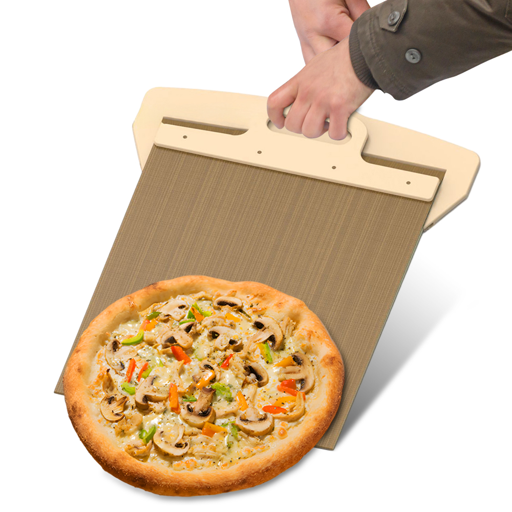 مقشر بيتزا منزلق غير لاصق ، مج - مراجعة Pizza Stone Baking وسعره