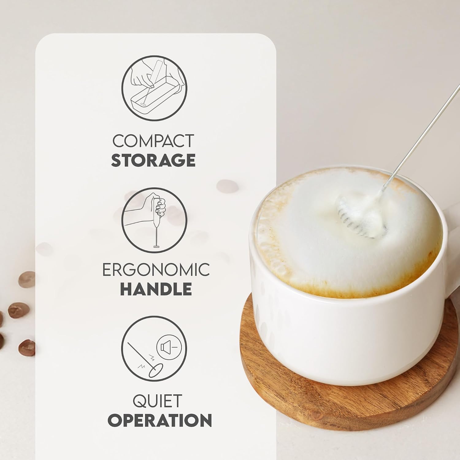 عصا خفق الحليب، خلاط يدوي من ا - مراجعة Milk Frother وسعره