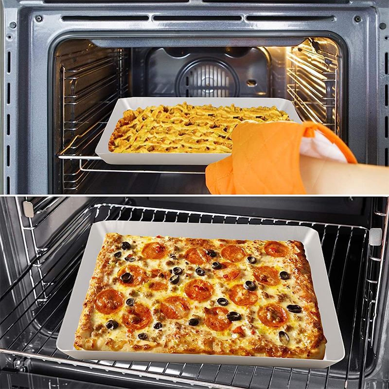 8/10/12 بوصة غير عصا مربع بيتز - مراجعة Pizza Stone Baking وسعره