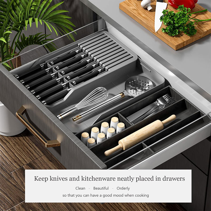 حامل كتلة سكين مع منظم قابل لل - مراجعة Kitchen Gadgets Hacks وسعره
